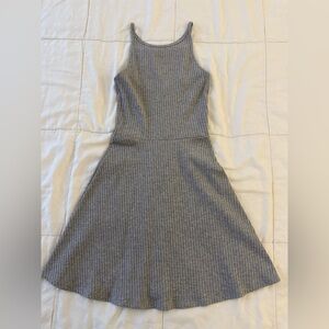 TopShop Gray Ribbed Women's Dress